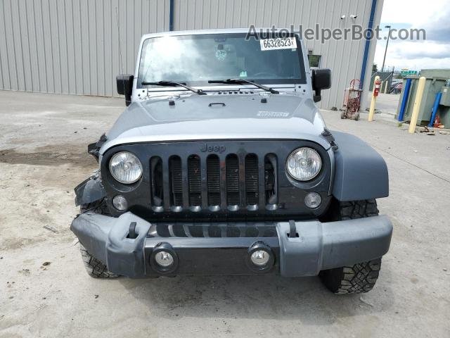 2017 Jeep Wrangler Unlimited Sport Silver vin: 1C4BJWDG0HL518054