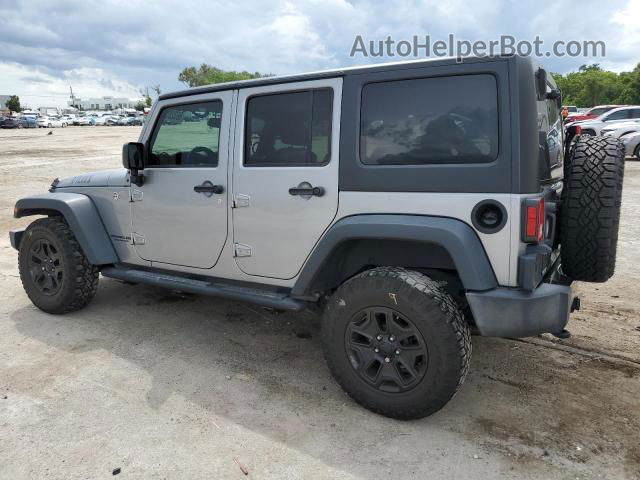 2017 Jeep Wrangler Unlimited Sport Silver vin: 1C4BJWDG0HL518054