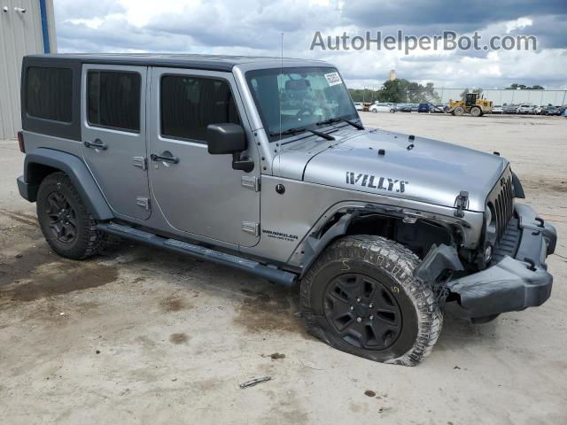 2017 Jeep Wrangler Unlimited Sport Silver vin: 1C4BJWDG0HL518054