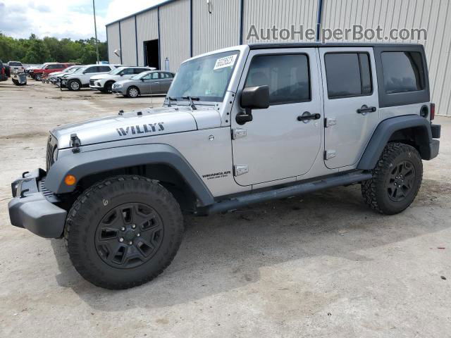 2017 Jeep Wrangler Unlimited Sport Silver vin: 1C4BJWDG0HL518054