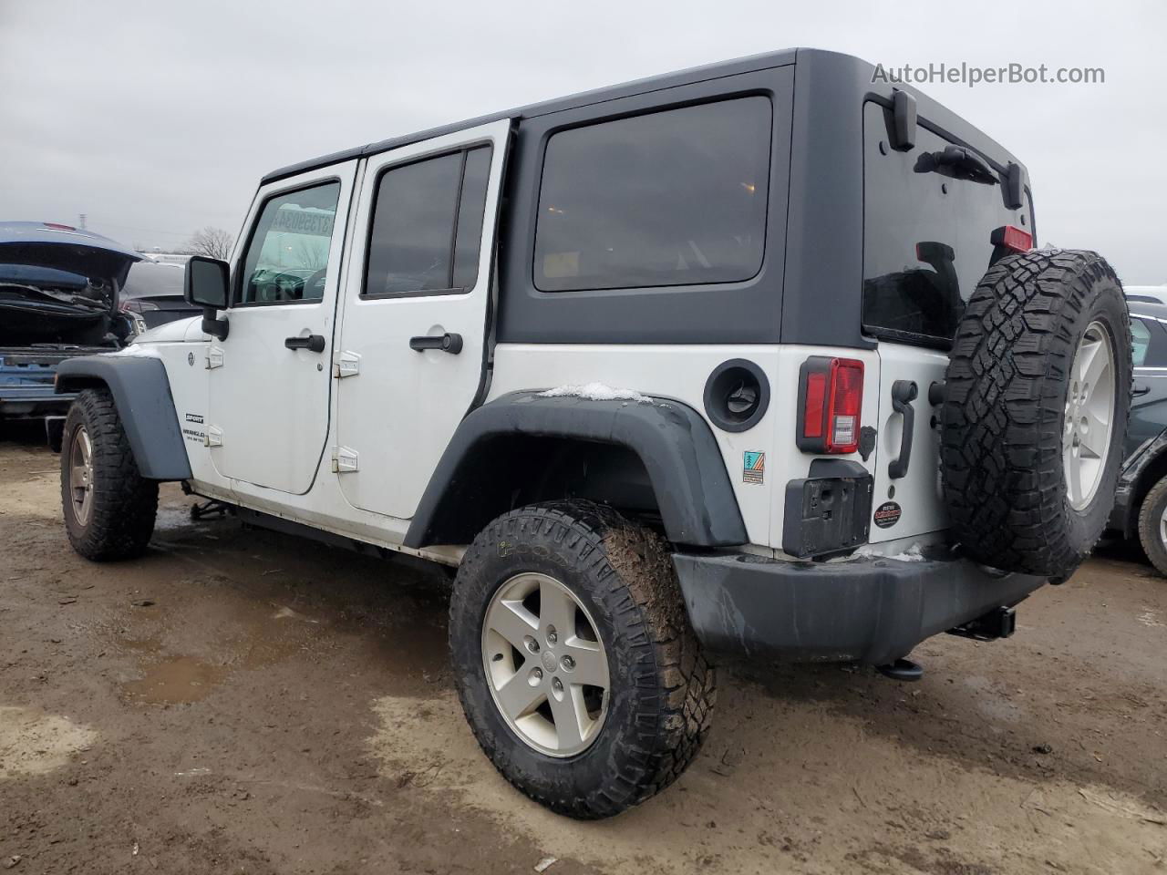 2017 Jeep Wrangler Unlimited Sport White vin: 1C4BJWDG0HL527952