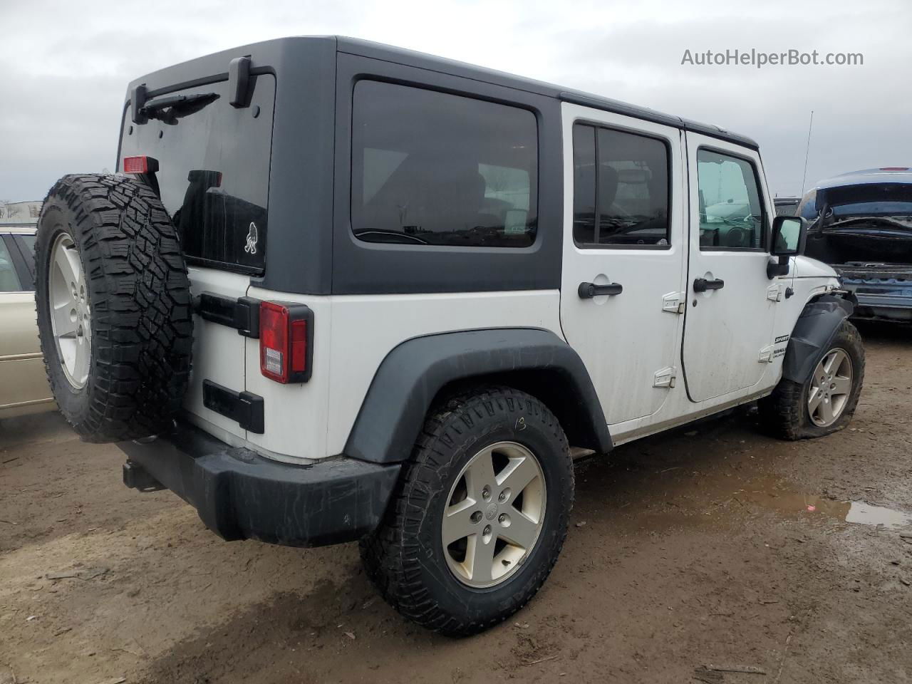 2017 Jeep Wrangler Unlimited Sport White vin: 1C4BJWDG0HL527952