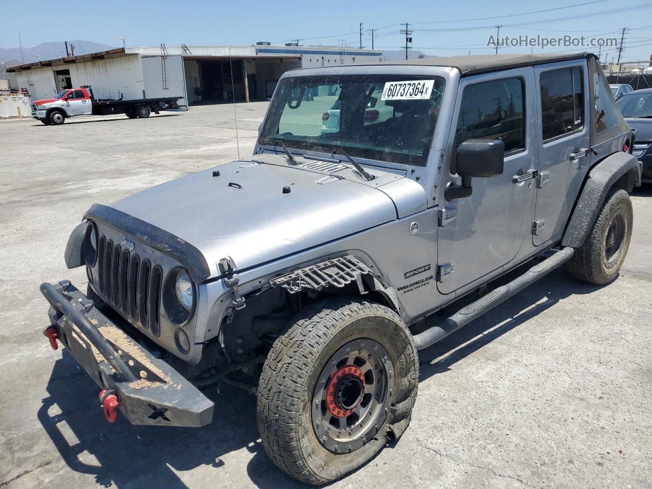 2017 Jeep Wrangler Unlimited Sport Silver vin: 1C4BJWDG0HL530012