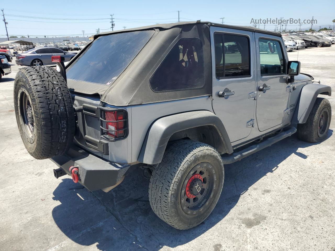 2017 Jeep Wrangler Unlimited Sport Silver vin: 1C4BJWDG0HL530012