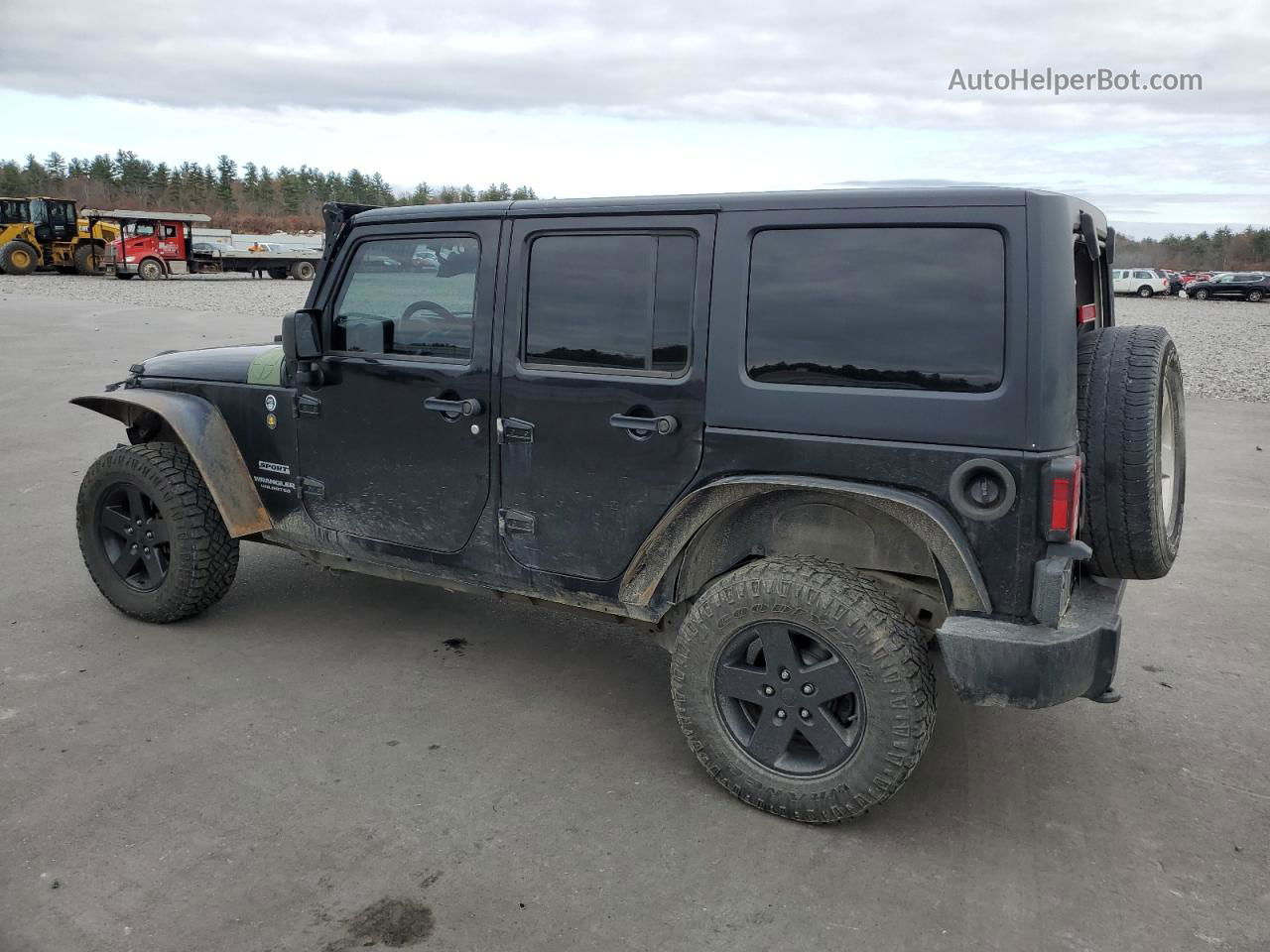 2014 Jeep Wrangler Unlimited Sport Black vin: 1C4BJWDG1EL104325