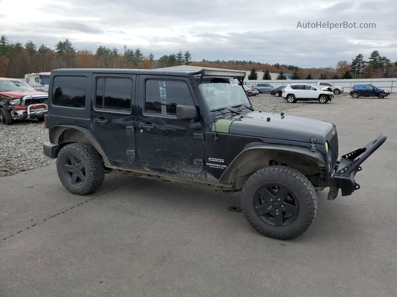 2014 Jeep Wrangler Unlimited Sport Черный vin: 1C4BJWDG1EL104325