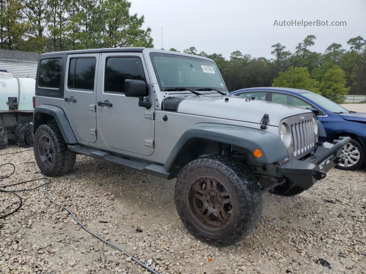 2014 Jeep Wrangler Unlimited Sport Серый vin: 1C4BJWDG1EL107645