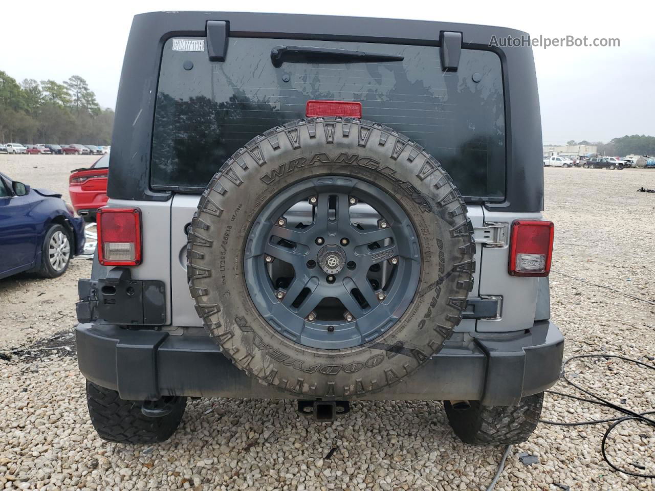 2014 Jeep Wrangler Unlimited Sport Gray vin: 1C4BJWDG1EL107645