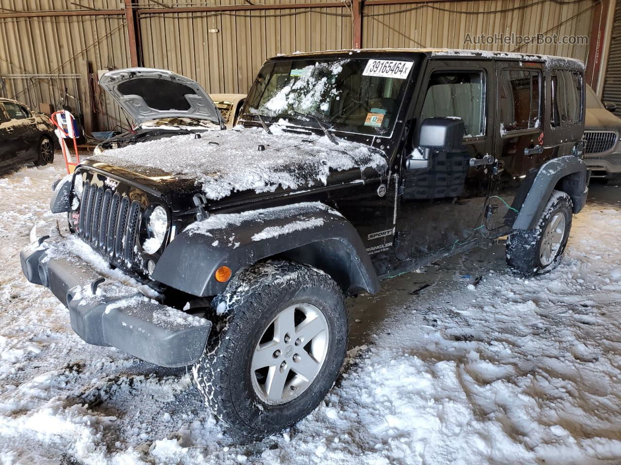 2014 Jeep Wrangler Unlimited Sport Black vin: 1C4BJWDG1EL249977