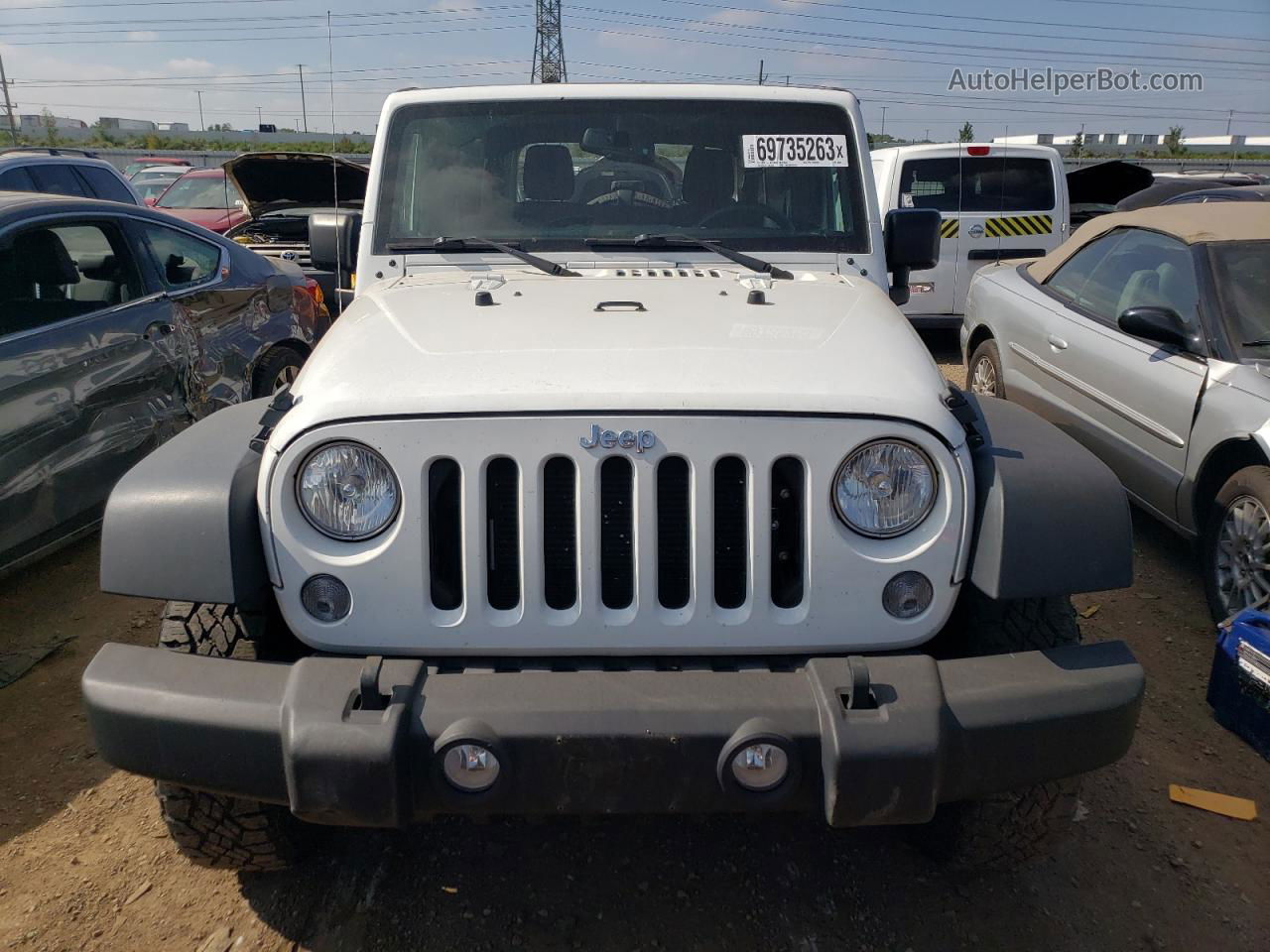 2017 Jeep Wrangler Unlimited Sport White vin: 1C4BJWDG1HL505829