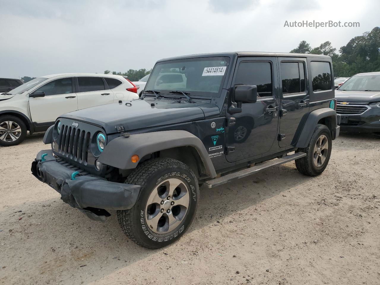 2017 Jeep Wrangler Unlimited Sport Gray vin: 1C4BJWDG1HL533081