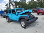 2017 Jeep Wrangler Unlimited Sport Blue vin: 1C4BJWDG1HL608460