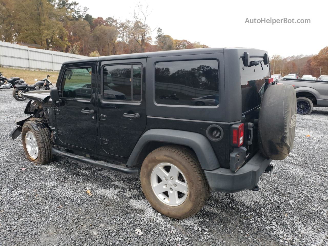 2017 Jeep Wrangler Unlimited Sport Black vin: 1C4BJWDG1HL656816