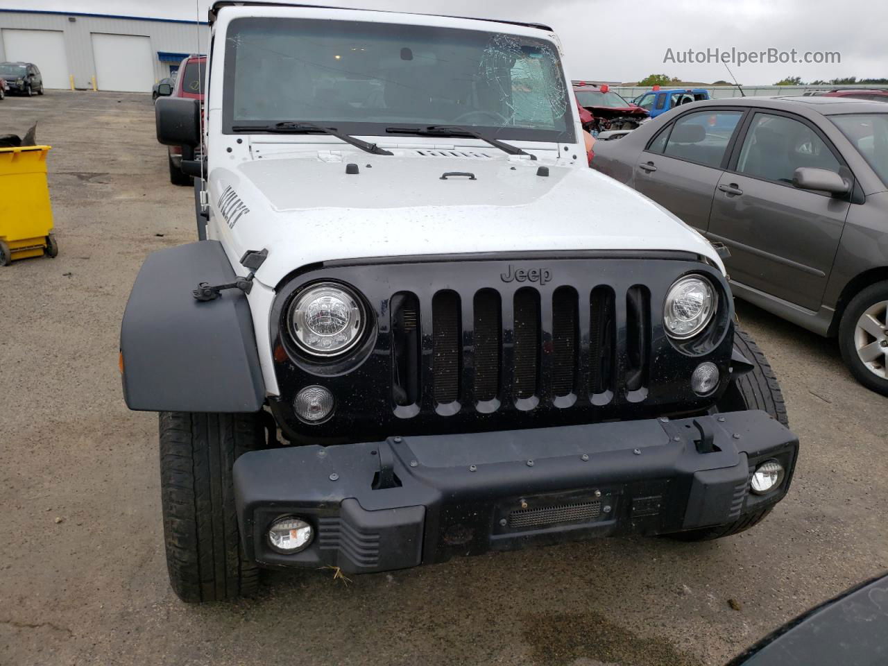 2017 Jeep Wrangler Unlimited Sport White vin: 1C4BJWDG1HL707411