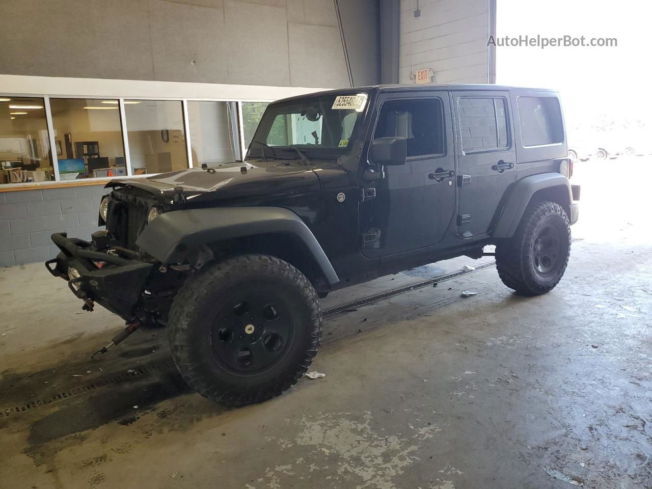 2014 Jeep Wrangler Unlimited Sport Black vin: 1C4BJWDG2EL123319