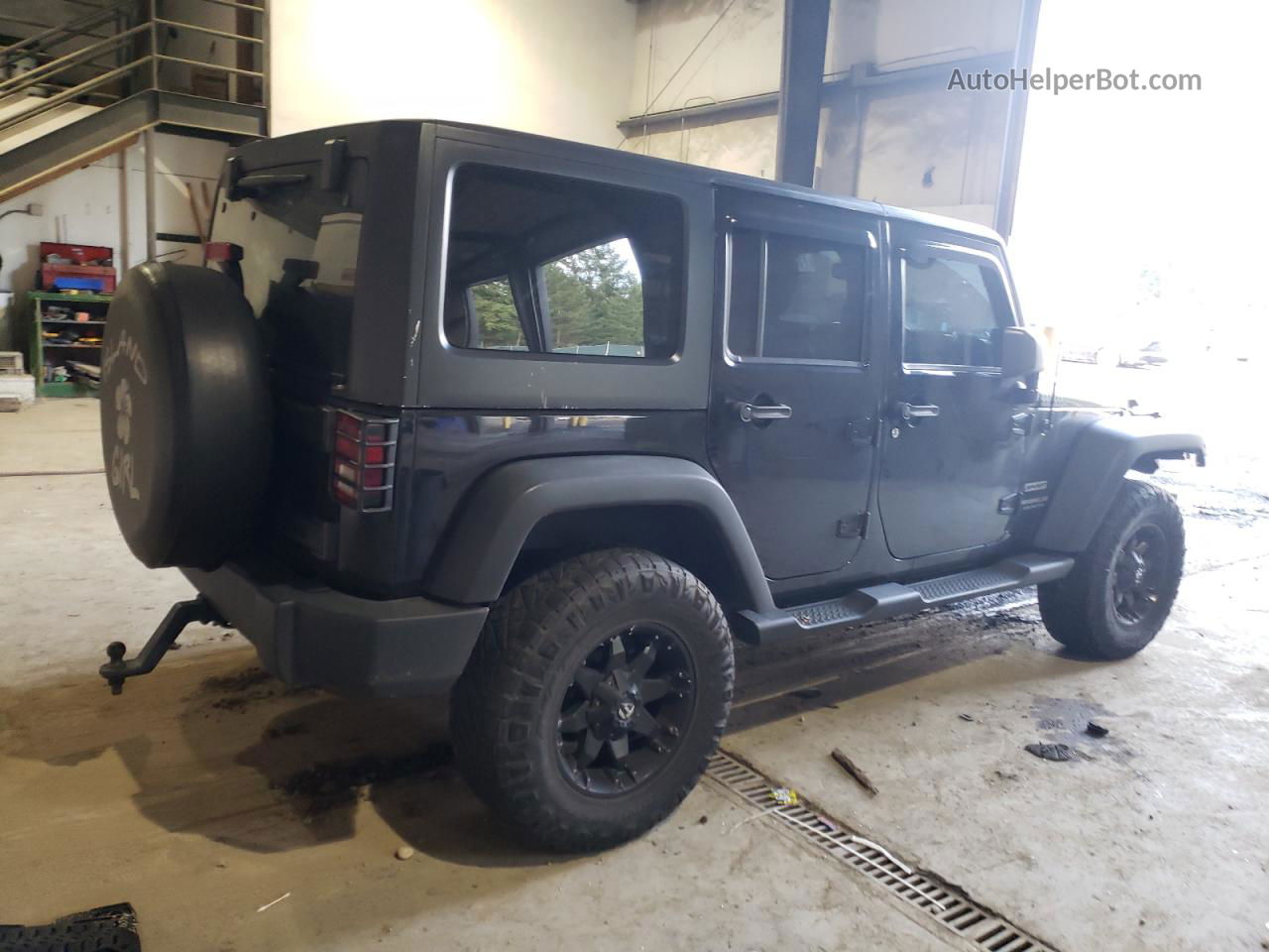 2014 Jeep Wrangler Unlimited Sport Черный vin: 1C4BJWDG2EL187456