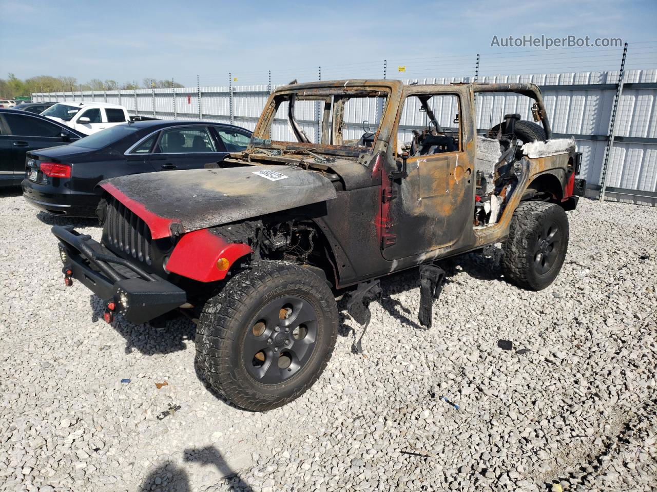 2017 Jeep Wrangler Unlimited Sport Red vin: 1C4BJWDG2HL587523