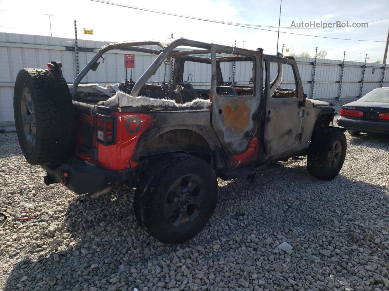 2017 Jeep Wrangler Unlimited Sport Red vin: 1C4BJWDG2HL587523