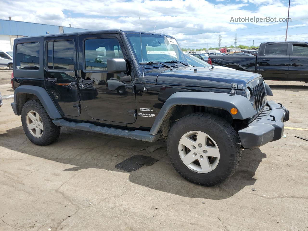 2017 Jeep Wrangler Unlimited Sport Black vin: 1C4BJWDG2HL649311