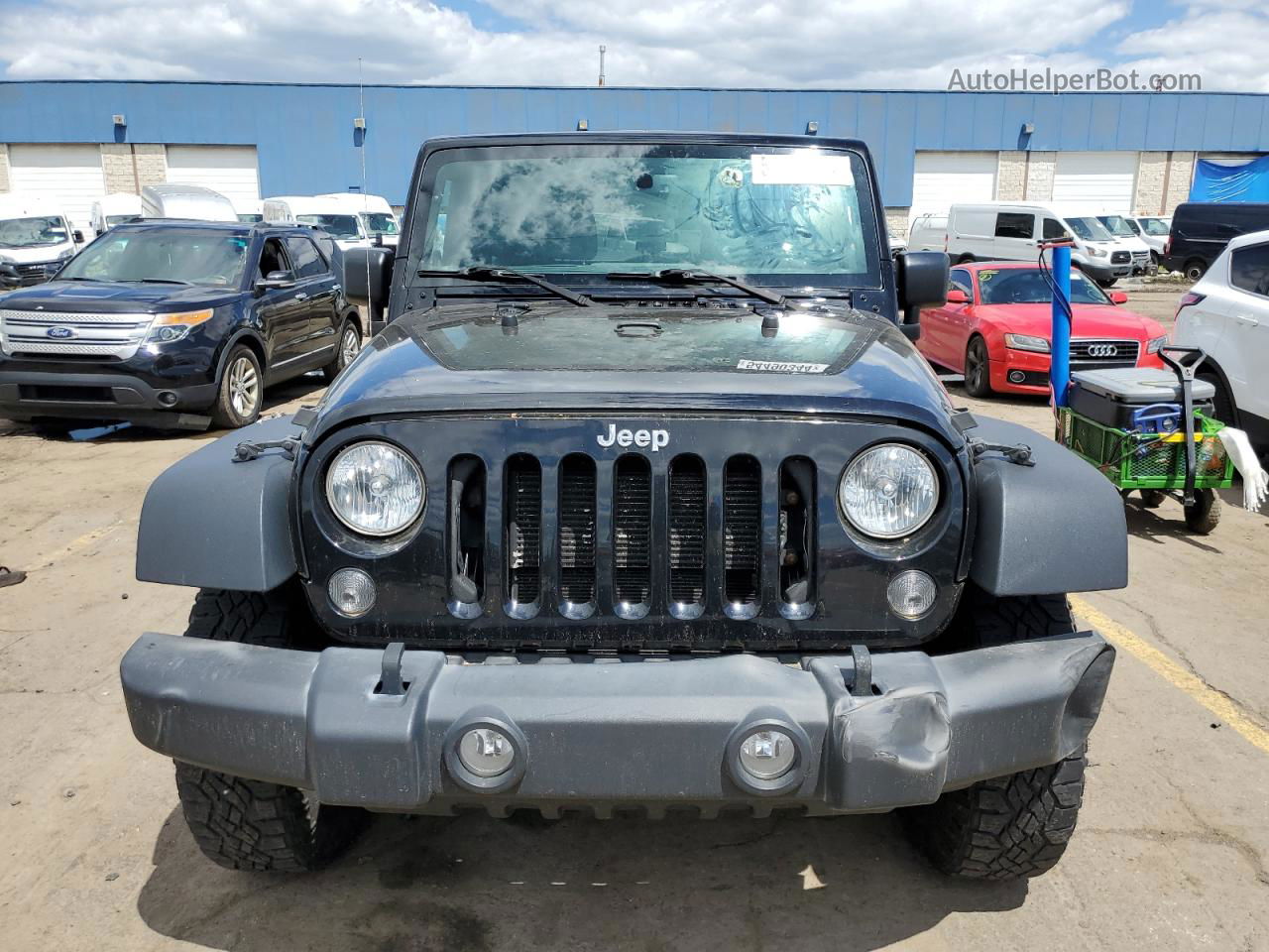 2017 Jeep Wrangler Unlimited Sport Black vin: 1C4BJWDG2HL649311