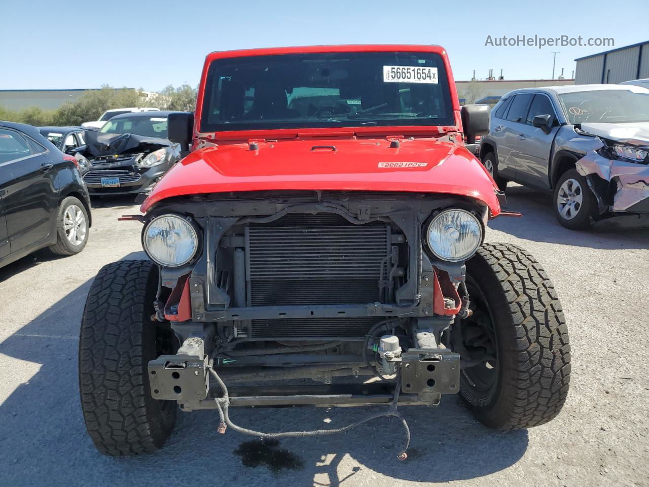 2017 Jeep Wrangler Unlimited Sport Red vin: 1C4BJWDG2HL699643