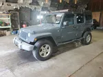 2014 Jeep Wrangler Unlimited Sport Gray vin: 1C4BJWDG3EL318765