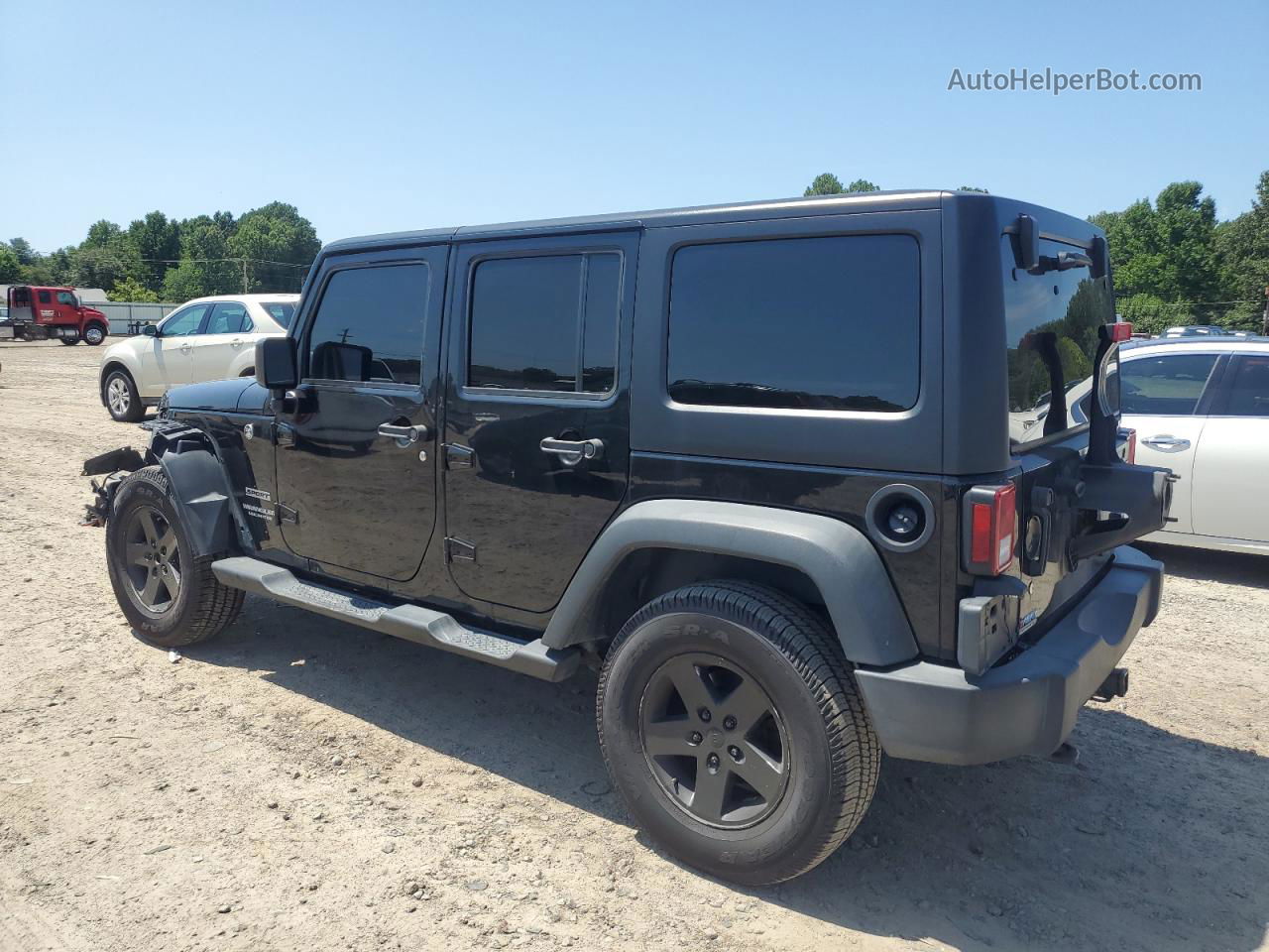 2017 Jeep Wrangler Unlimited Sport Черный vin: 1C4BJWDG3HL661788