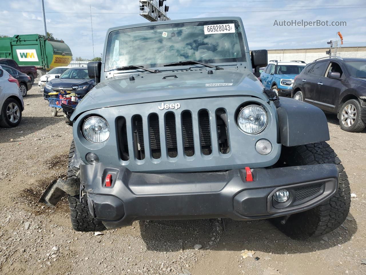 2014 Jeep Wrangler Unlimited Sport Gray vin: 1C4BJWDG4EL130367