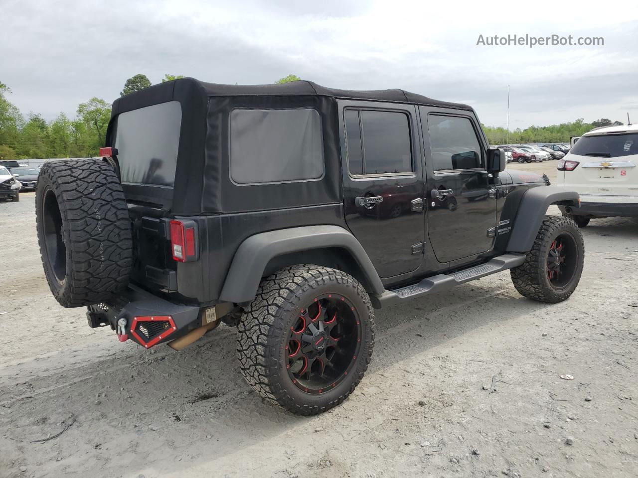 2014 Jeep Wrangler Unlimited Sport Черный vin: 1C4BJWDG4EL139425