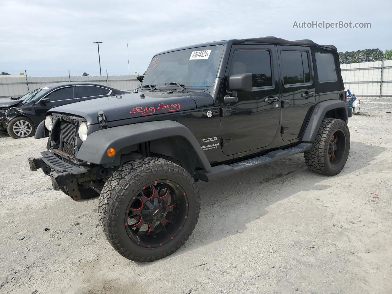 2014 Jeep Wrangler Unlimited Sport Черный vin: 1C4BJWDG4EL139425