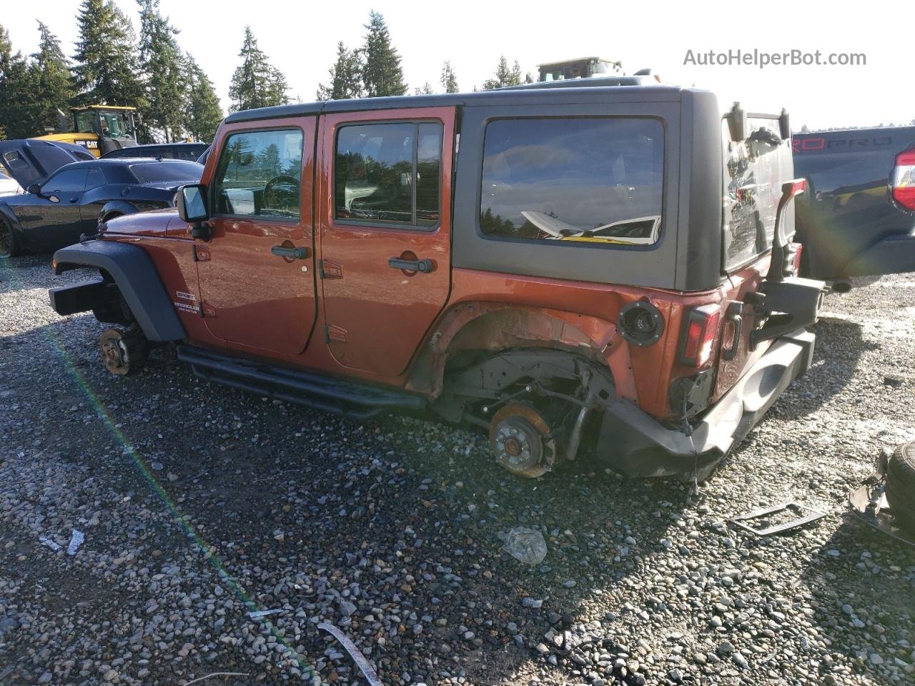 2014 Jeep Wrangler Unlimited Sport Оранжевый vin: 1C4BJWDG4EL285484
