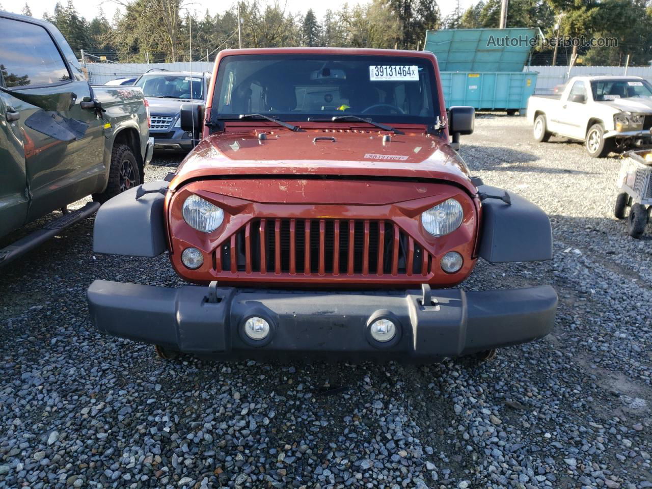 2014 Jeep Wrangler Unlimited Sport Orange vin: 1C4BJWDG4EL285484