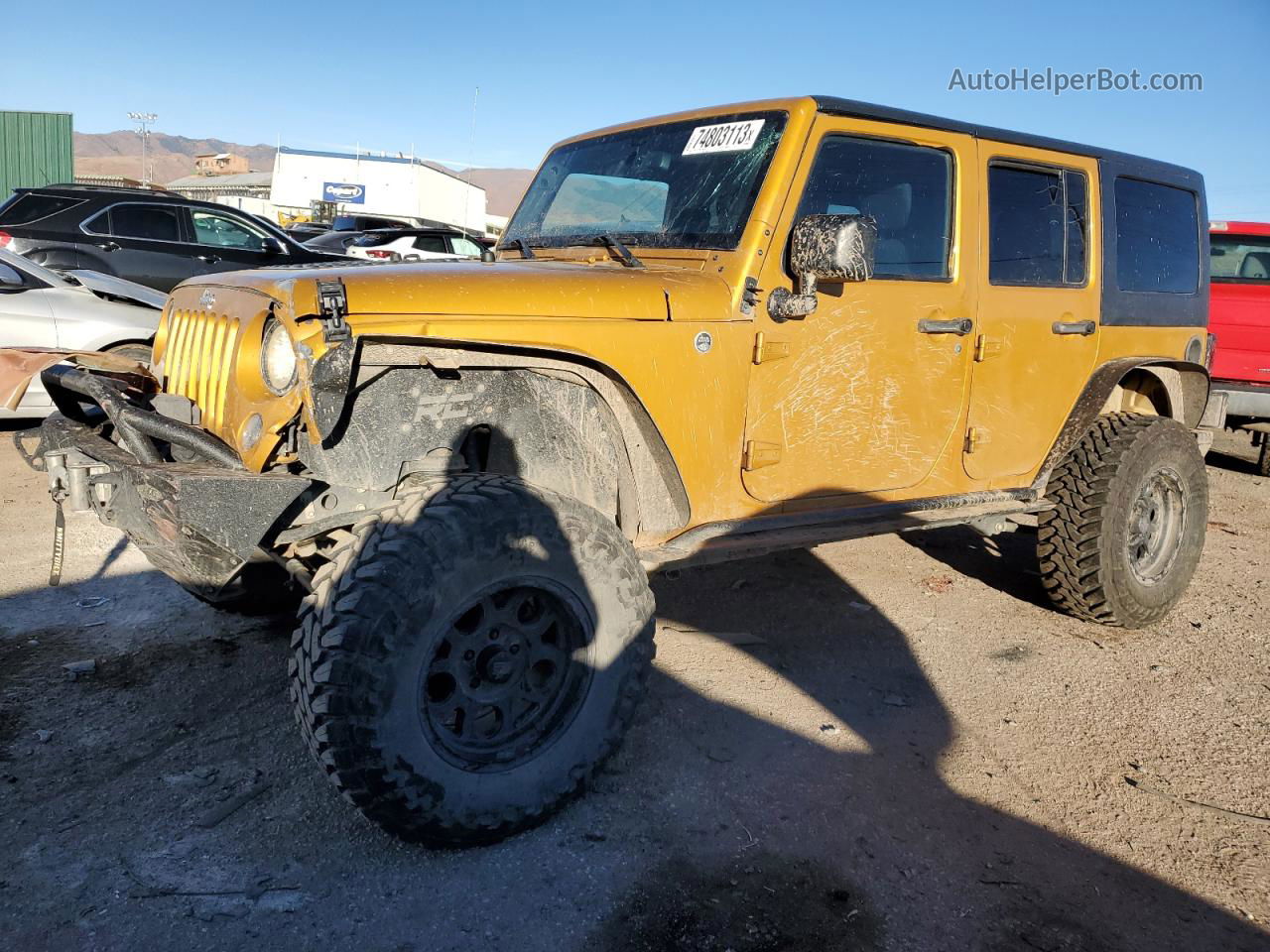 2014 Jeep Wrangler Unlimited Sport Orange vin: 1C4BJWDG5EL168559