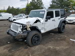 2014 Jeep Wrangler Unlimited Sport White vin: 1C4BJWDG5EL312126