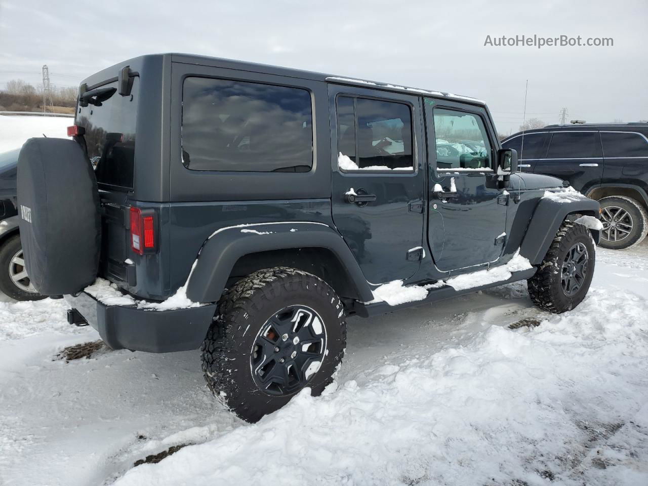 2017 Jeep Wrangler Unlimited Sport Gray vin: 1C4BJWDG5HL551776