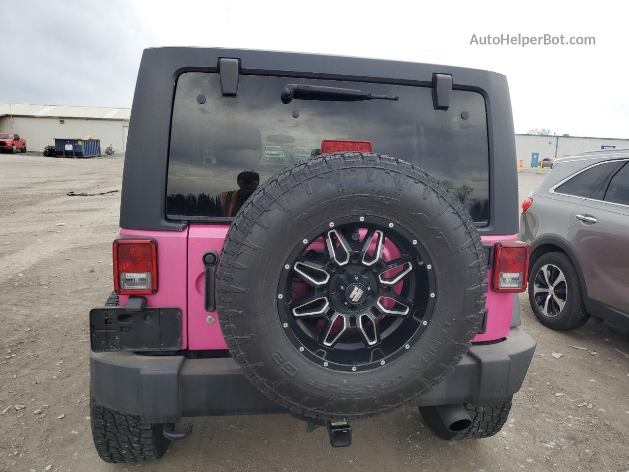 2014 Jeep Wrangler Unlimited Sport Pink vin: 1C4BJWDG6EL265463