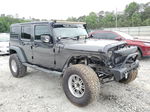 2014 Jeep Wrangler Unlimited Sport Gray vin: 1C4BJWDG6EL289360