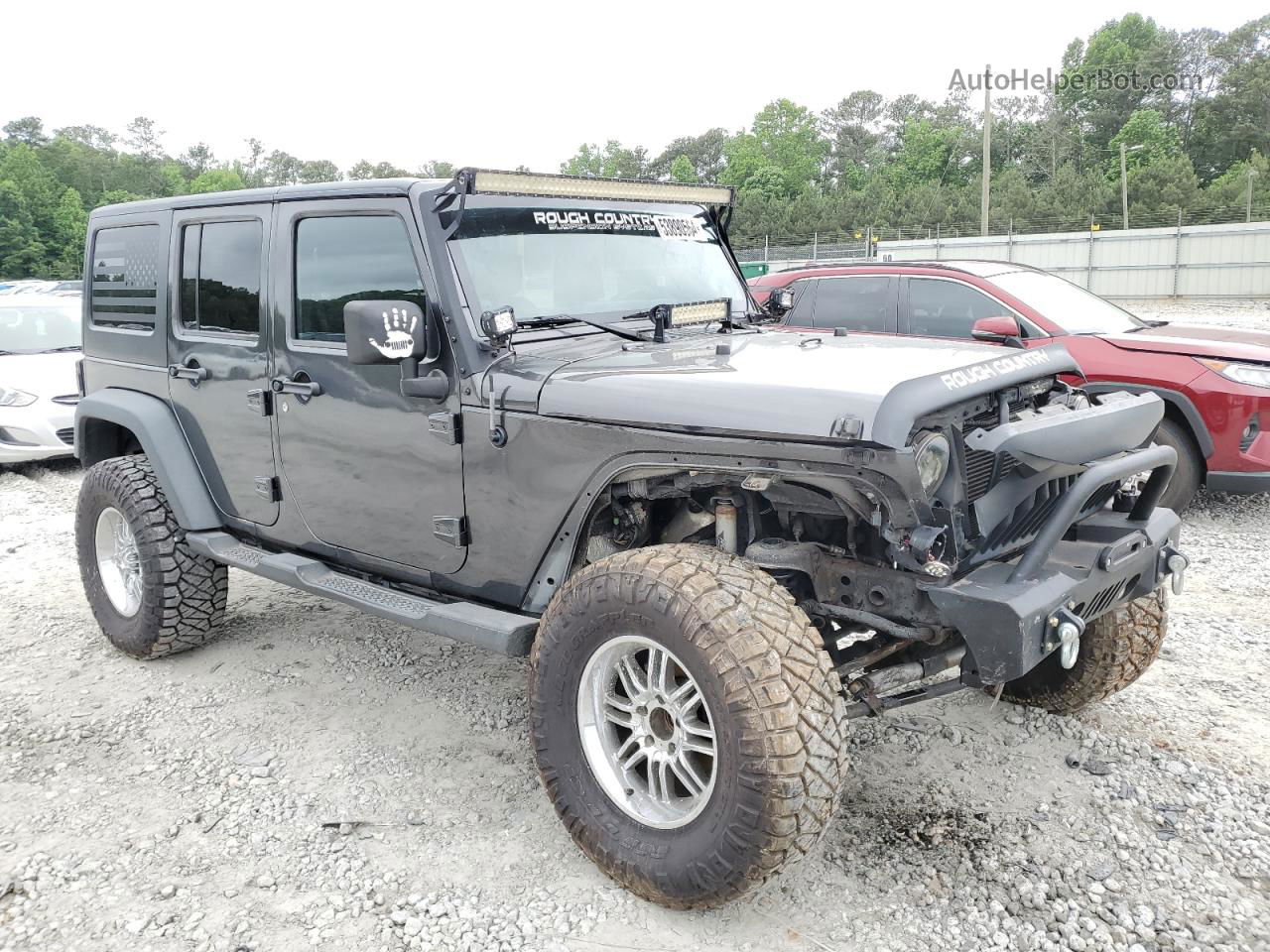 2014 Jeep Wrangler Unlimited Sport Gray vin: 1C4BJWDG6EL289360