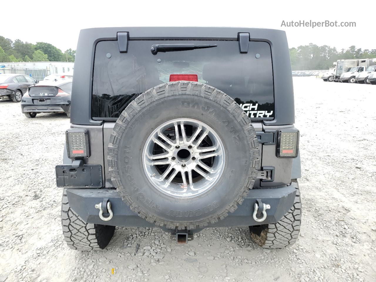 2014 Jeep Wrangler Unlimited Sport Gray vin: 1C4BJWDG6EL289360