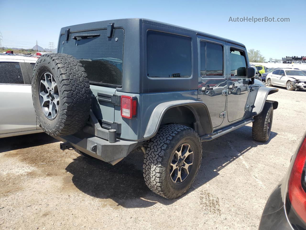 2014 Jeep Wrangler Unlimited Sport Серый vin: 1C4BJWDG6EL316380