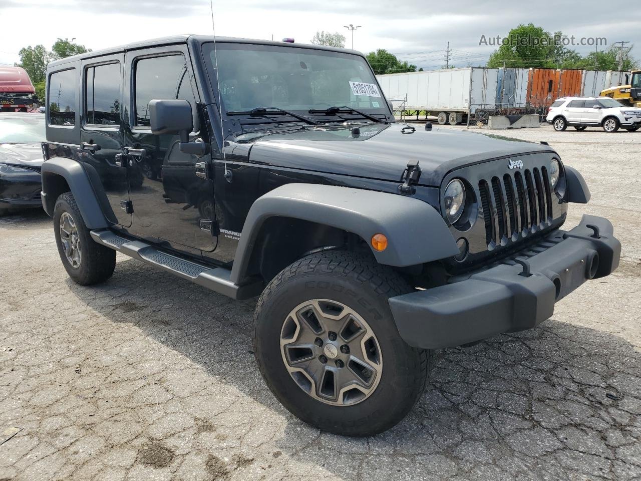 2014 Jeep Wrangler Unlimited Sport Black vin: 1C4BJWDG6EL320381