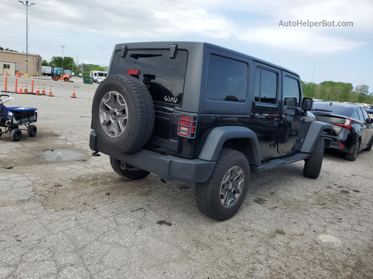 2014 Jeep Wrangler Unlimited Sport Black vin: 1C4BJWDG6EL320381