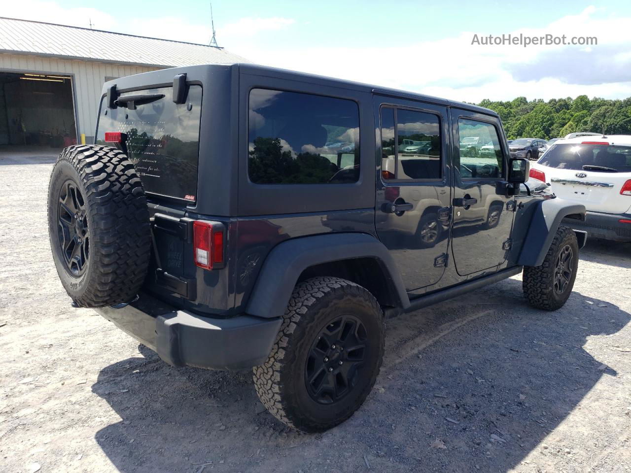 2017 Jeep Wrangler Unlimited Sport Blue vin: 1C4BJWDG6HL580381