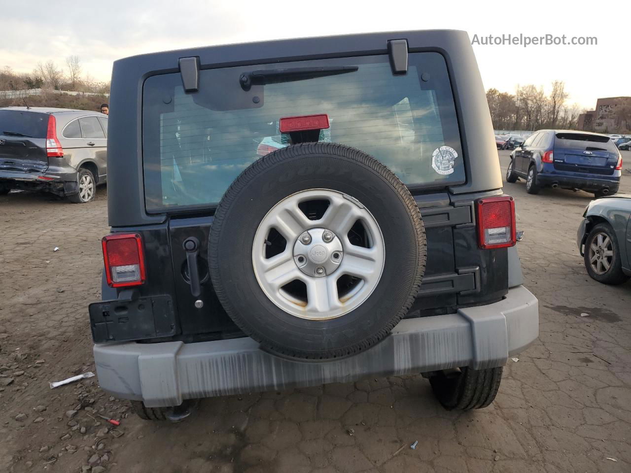 2017 Jeep Wrangler Unlimited Sport Black vin: 1C4BJWDG6HL593549