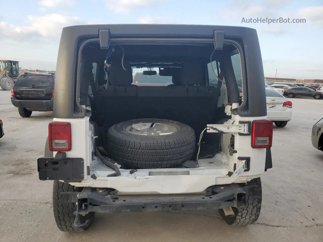 2017 Jeep Wrangler Unlimited Sport White vin: 1C4BJWDG6HL717108