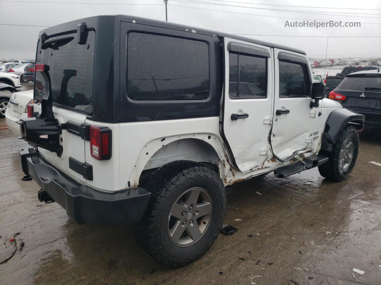 2014 Jeep Wrangler Unlimited Sport Белый vin: 1C4BJWDG7EL121680