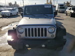 2014 Jeep Wrangler Unlimited Sport Silver vin: 1C4BJWDG7EL127530