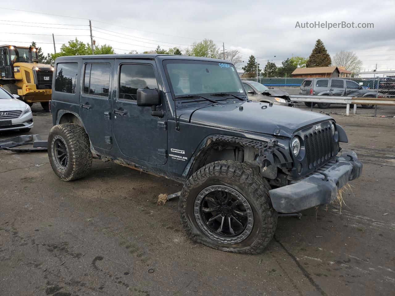 2017 Jeep Wrangler Unlimited Sport Silver vin: 1C4BJWDG7HL533960