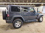 2017 Jeep Wrangler Unlimited Sport Gray vin: 1C4BJWDG7HL539287