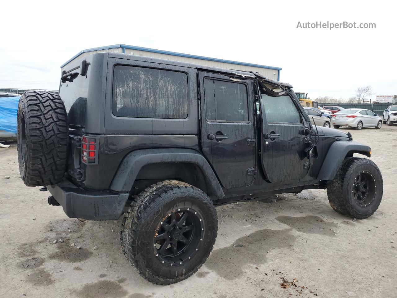 2017 Jeep Wrangler Unlimited Sport Black vin: 1C4BJWDG7HL577005